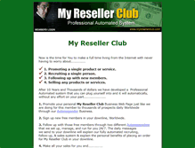 Tablet Screenshot of myresellerclub.com